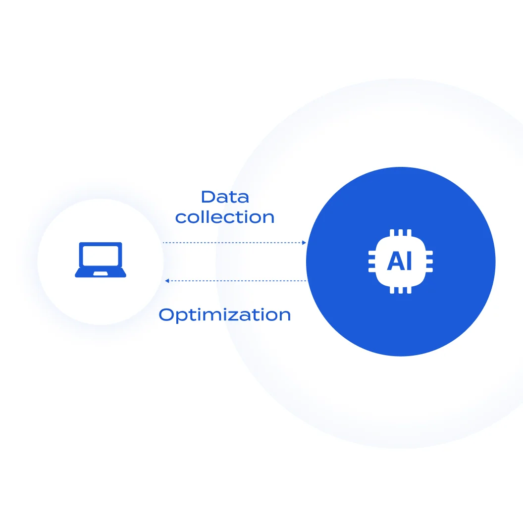 By collecting data from websites and analyzing it with AI, those websites can be optimized.